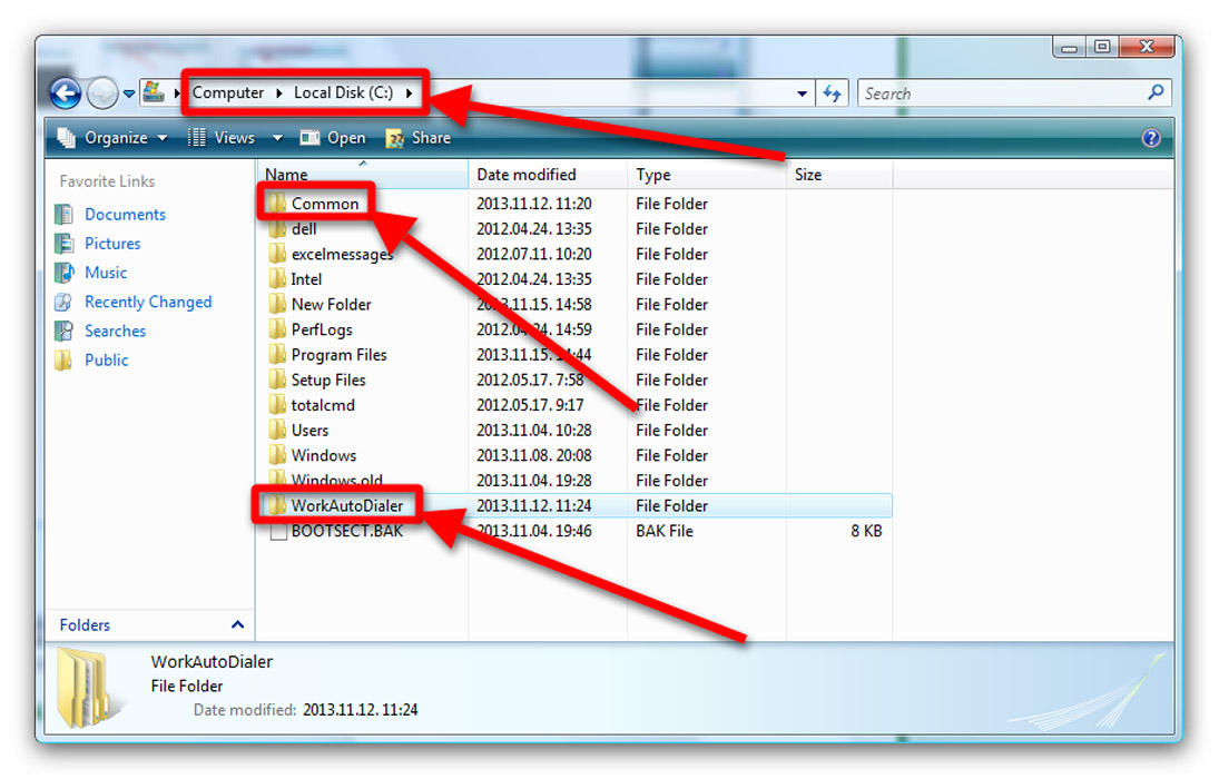 result of copy operation common folder
